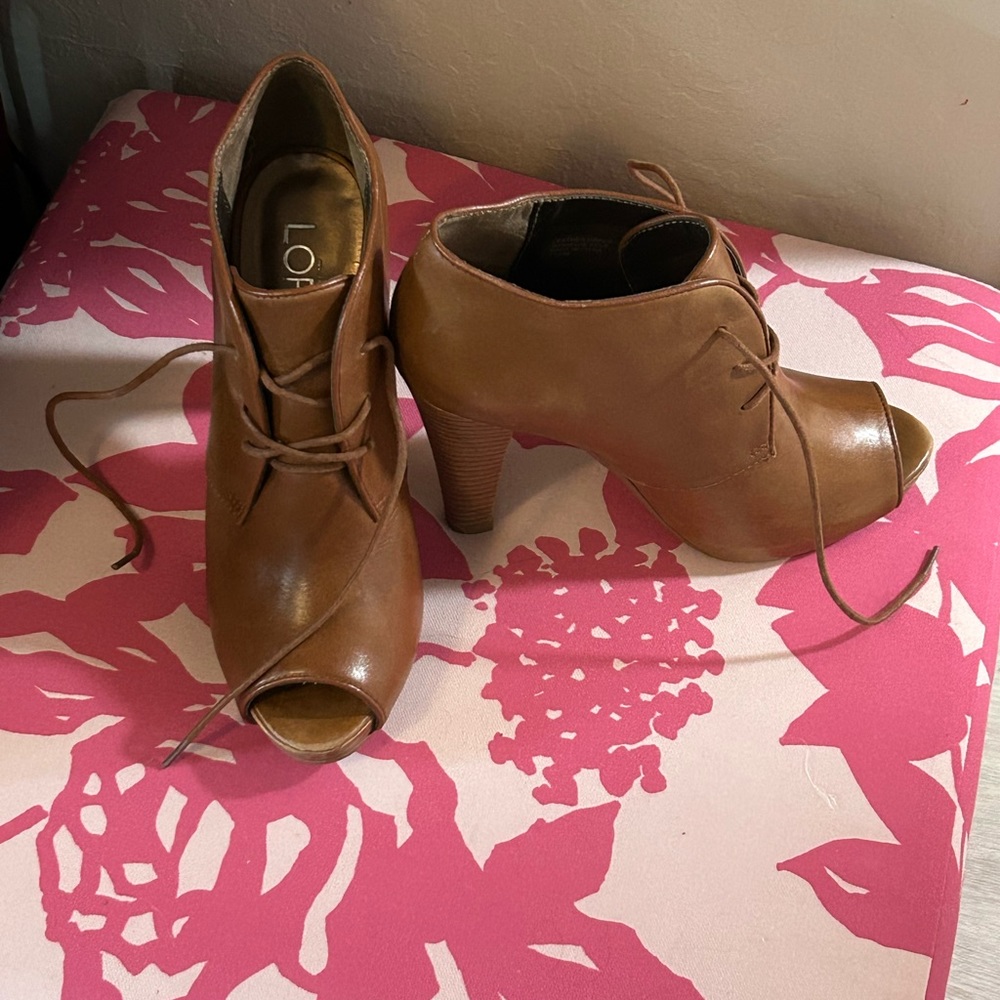 Loft open toe booties